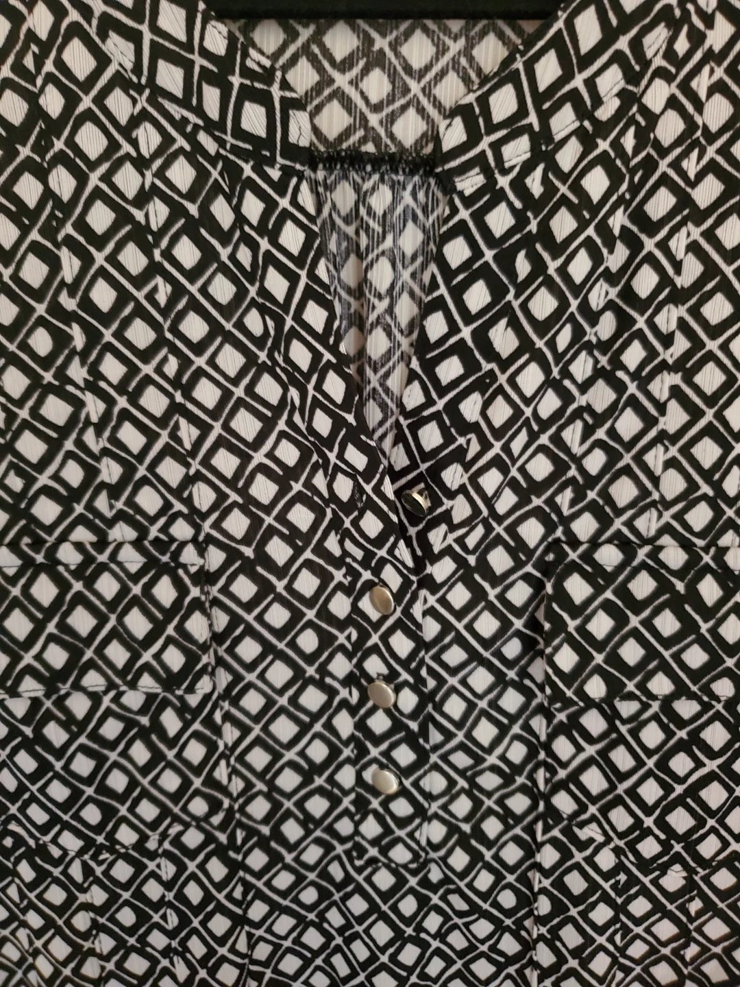 Plus Size Lily Morgan Sleeveless Geometric Print Blouse - photo 2