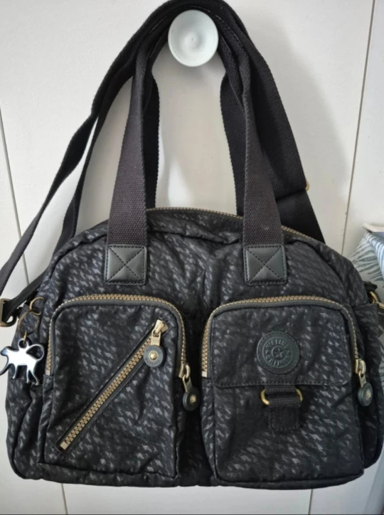 Kipling Black Patterned Shoulder Bag