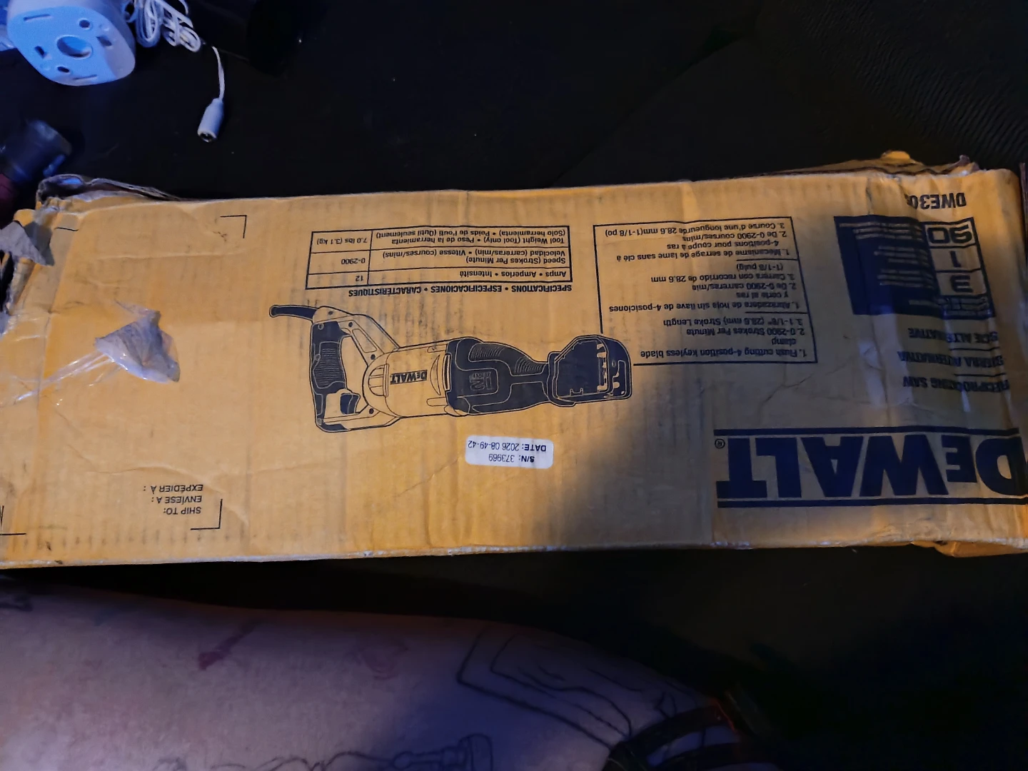 DeWalt DWE305 Reciprocating Saw