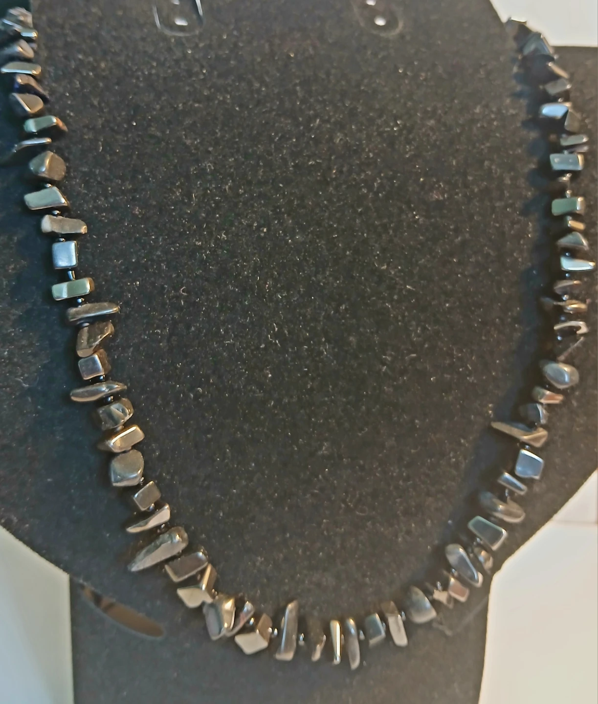 Black Stone Chip Necklace for MEN - photo 4