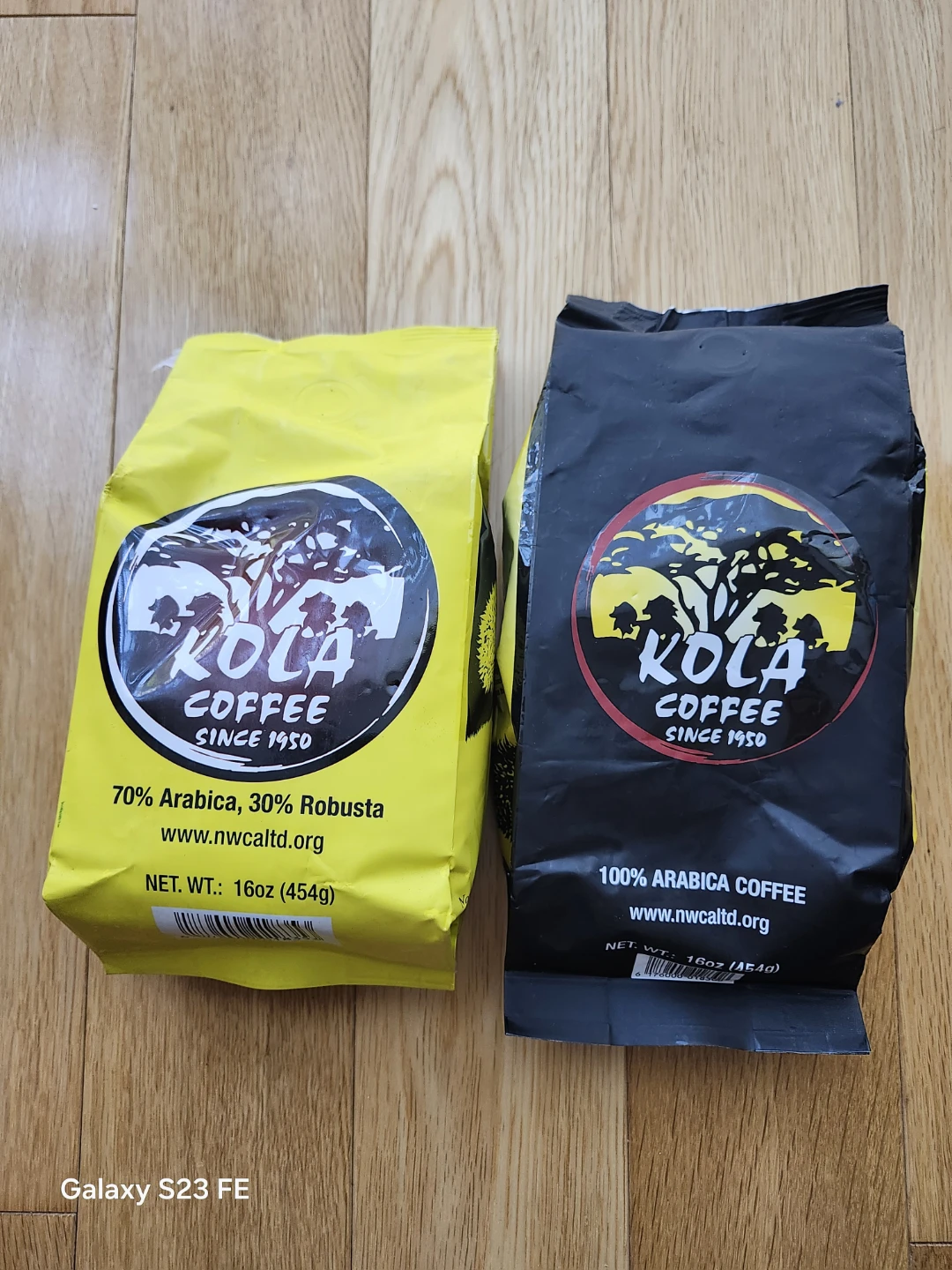 NWCA's Kola Coffee Beans - 16oz Bags