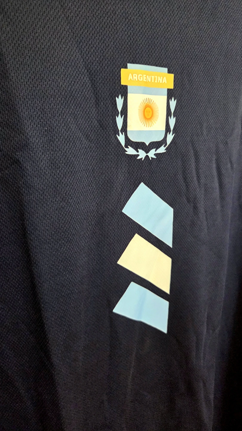 Argentina Soccer Navy Blue Polyester Shirt – Size L *new - photo 2