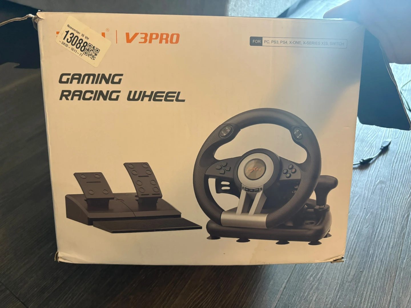PXN V3 Pro Gaming Racing Wheel with Pedals – Like New - photo 4
