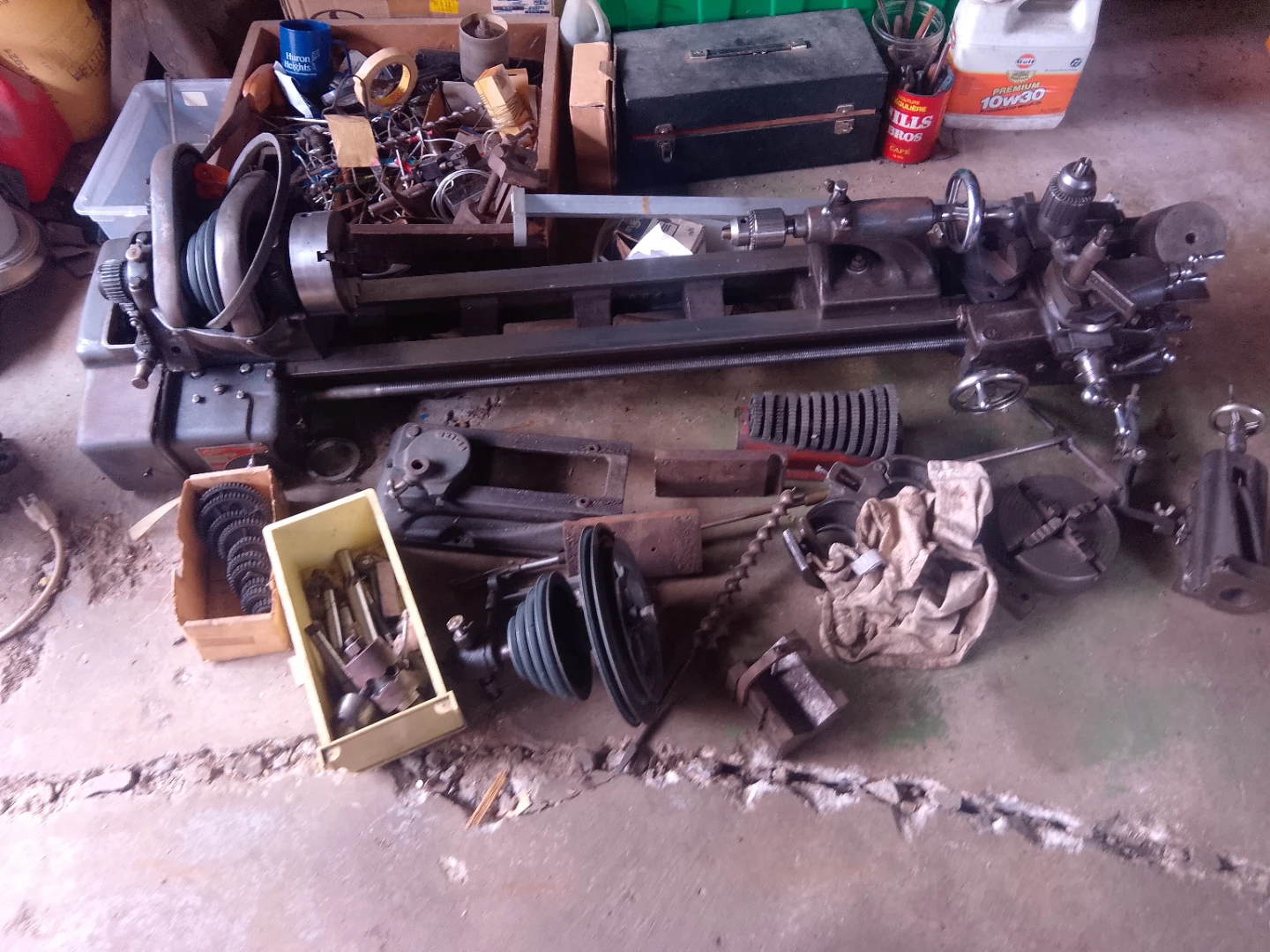 Atlas metal lathe.