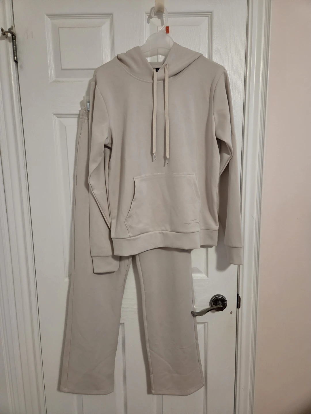 LazyPants Beige Hoodie and Sweatpant Set