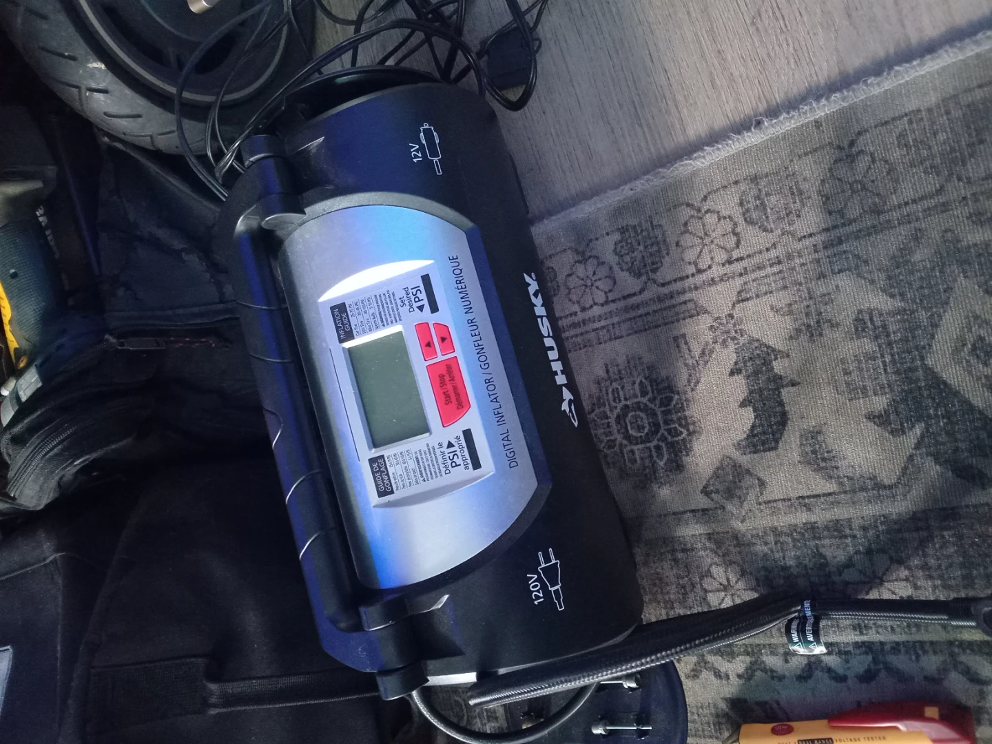 Husky 12/120 Volt Auto and Home Inflator