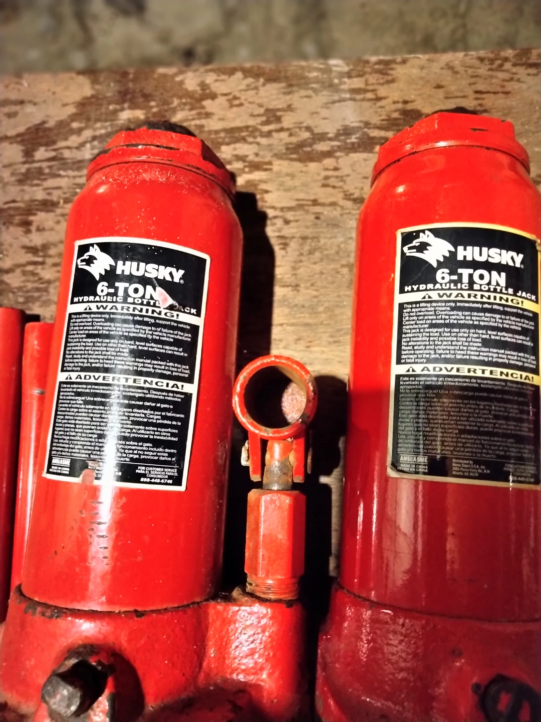 Husky 6-Ton Hydraulic Bottle Jacks (Pair) - photo 3
