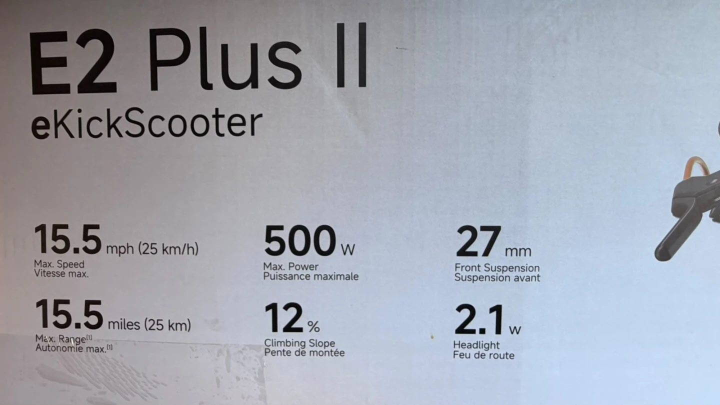 Ninebot E2 Plus II eKickScooter - photo 5