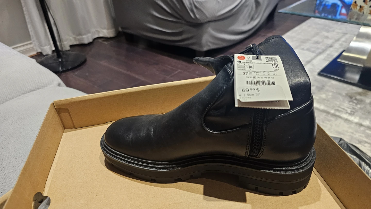 Zara Black Ankle Boots