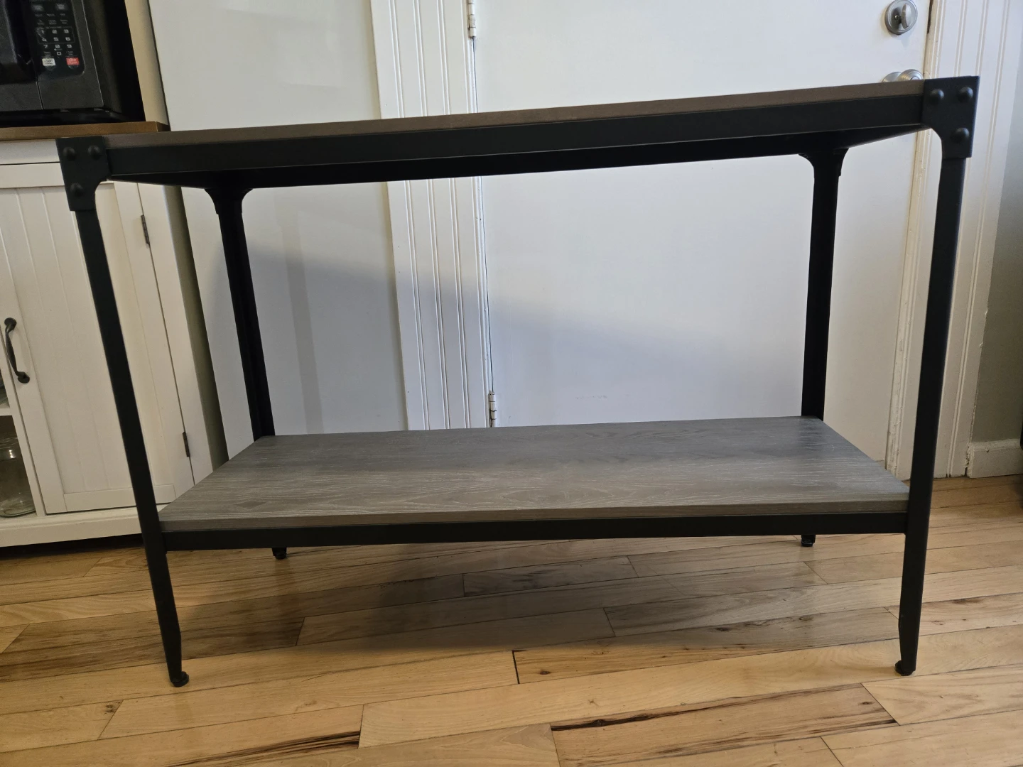 Industrial Style Console Table with Two Shelves - photo 2