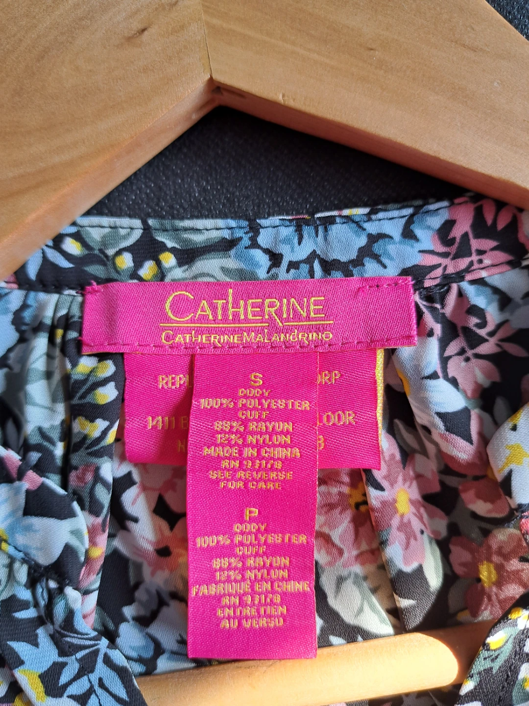 Catherine Malandrino Floral Blouse - Size S - photo 3
