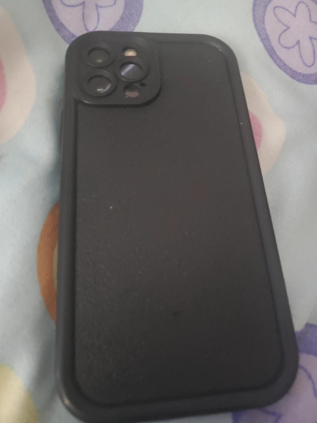 Black Phone Case with Camera Cutout