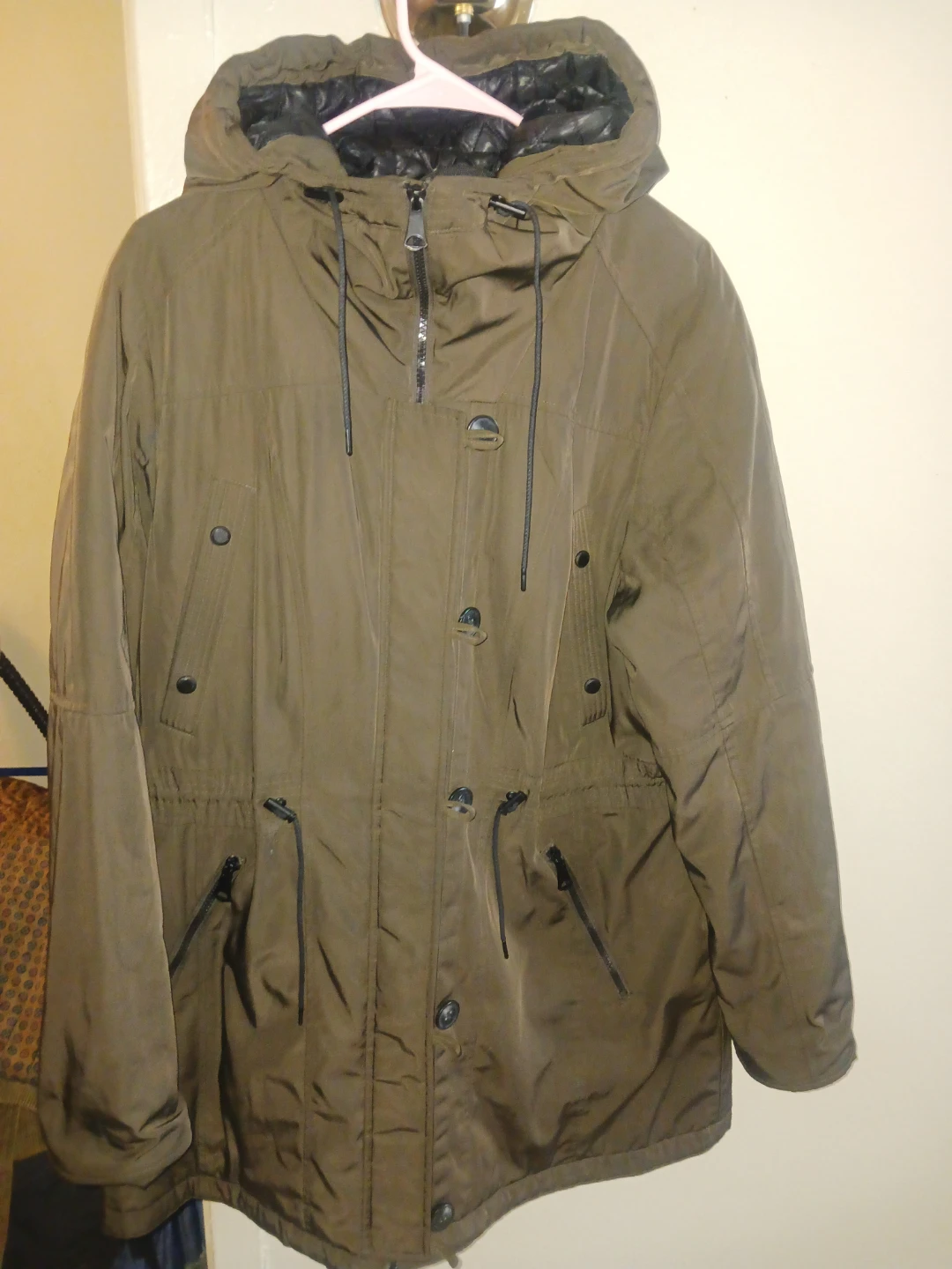 Men's Olive Green Parka Jacket