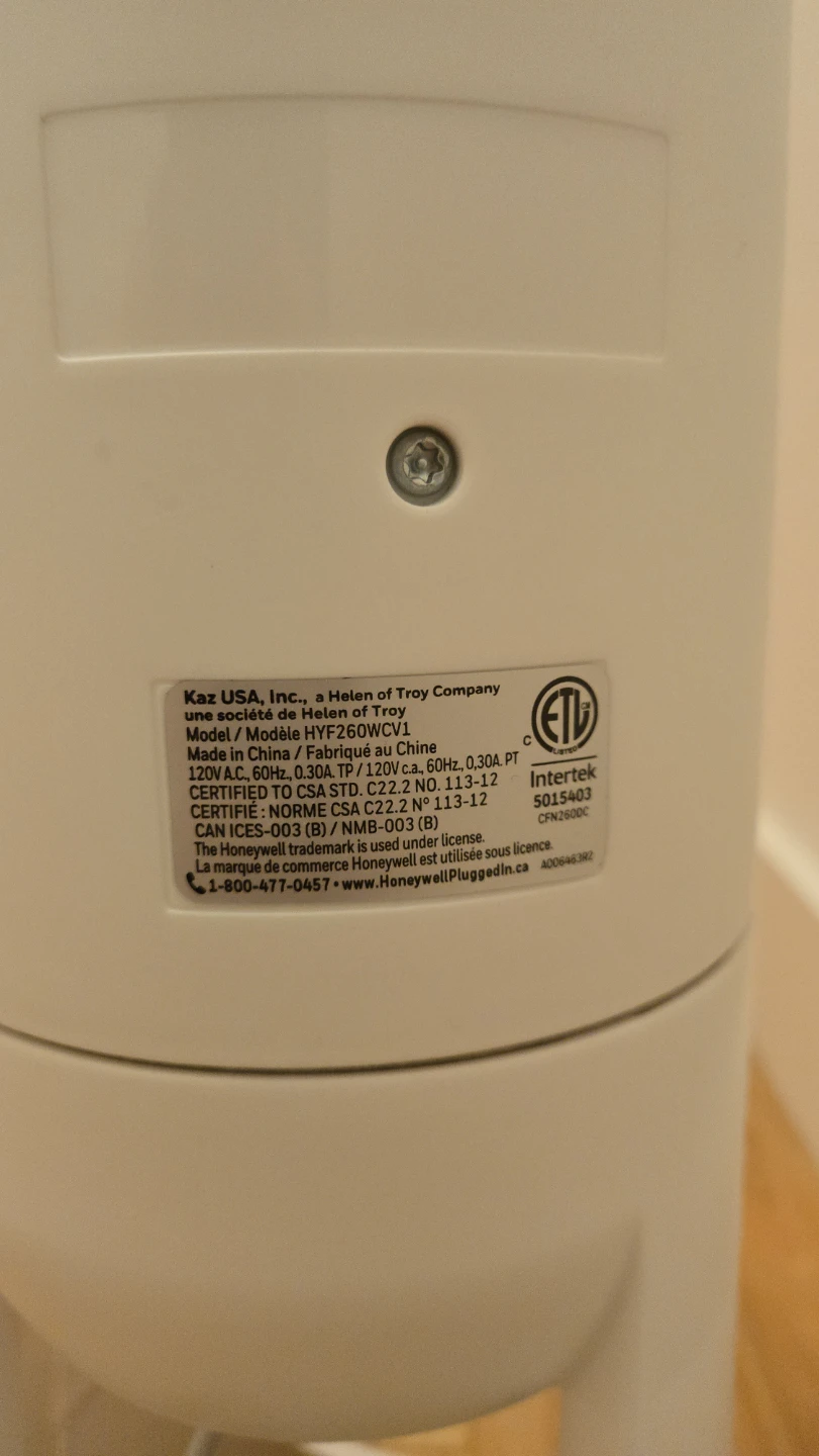 Honeywell QuietSet Tower Fan 40' - photo 5