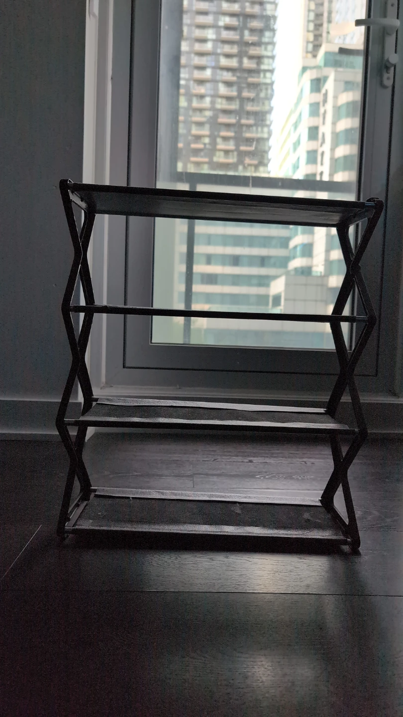3-Tier Black Shoe Rack Organizer - photo 2