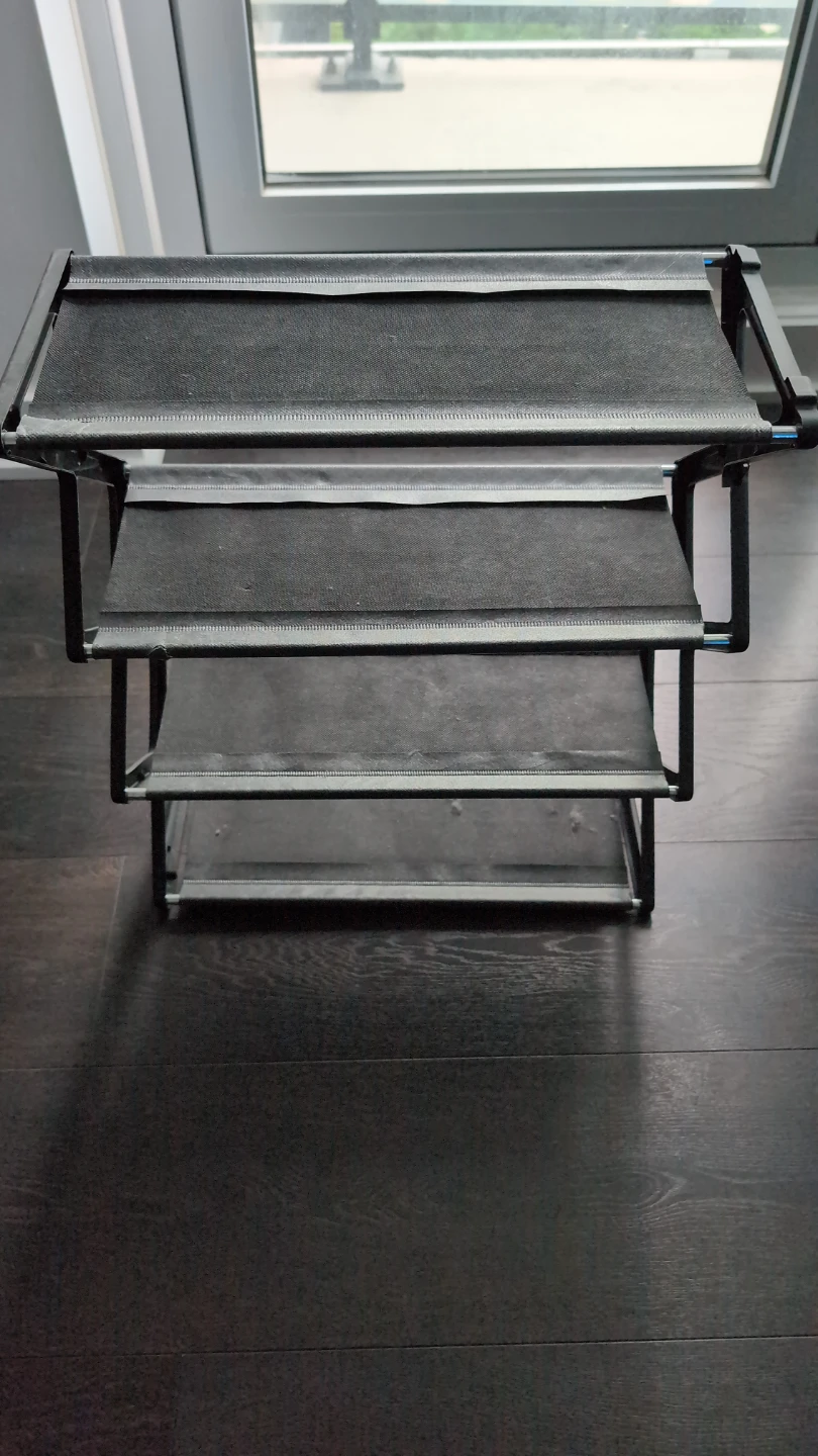 3-Tier Black Shoe Rack Organizer - photo 4