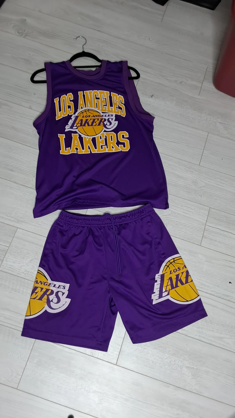 Los Angeles Lakers Basketball Jersey and Shorts Set