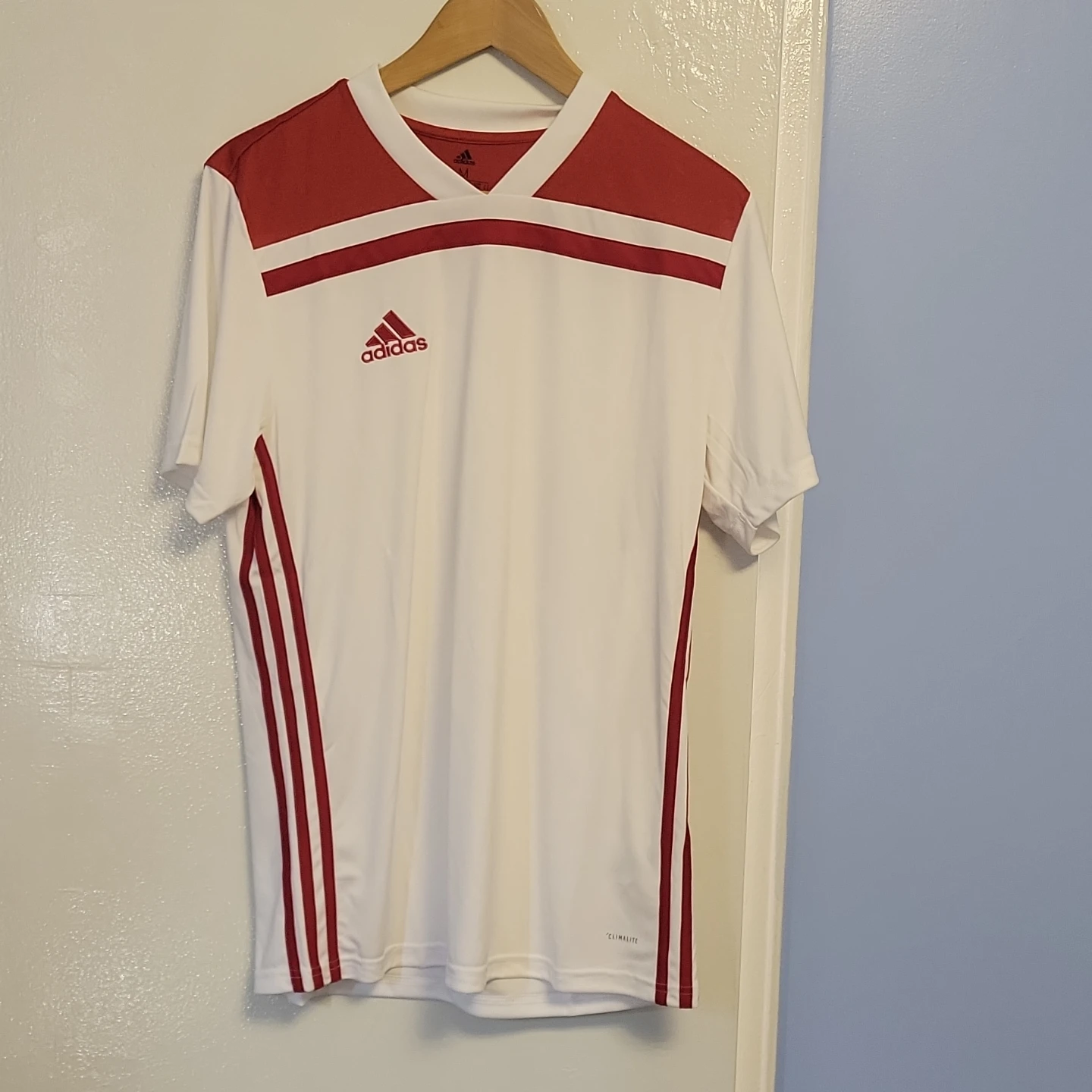 Adidas Climalite Soccer Jersey - White/Red - Size M - photo 2