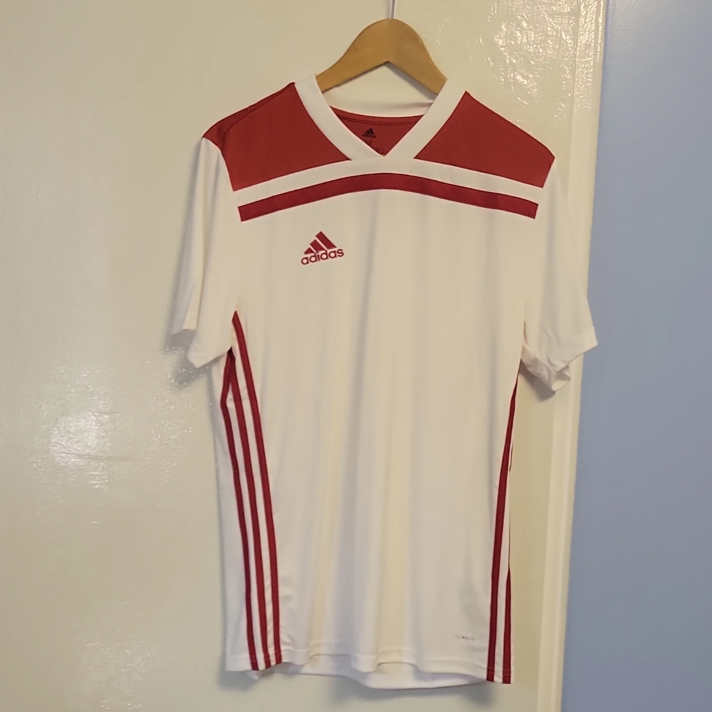 Adidas Climalite Soccer Jersey - White/Red - Size M - photo 3