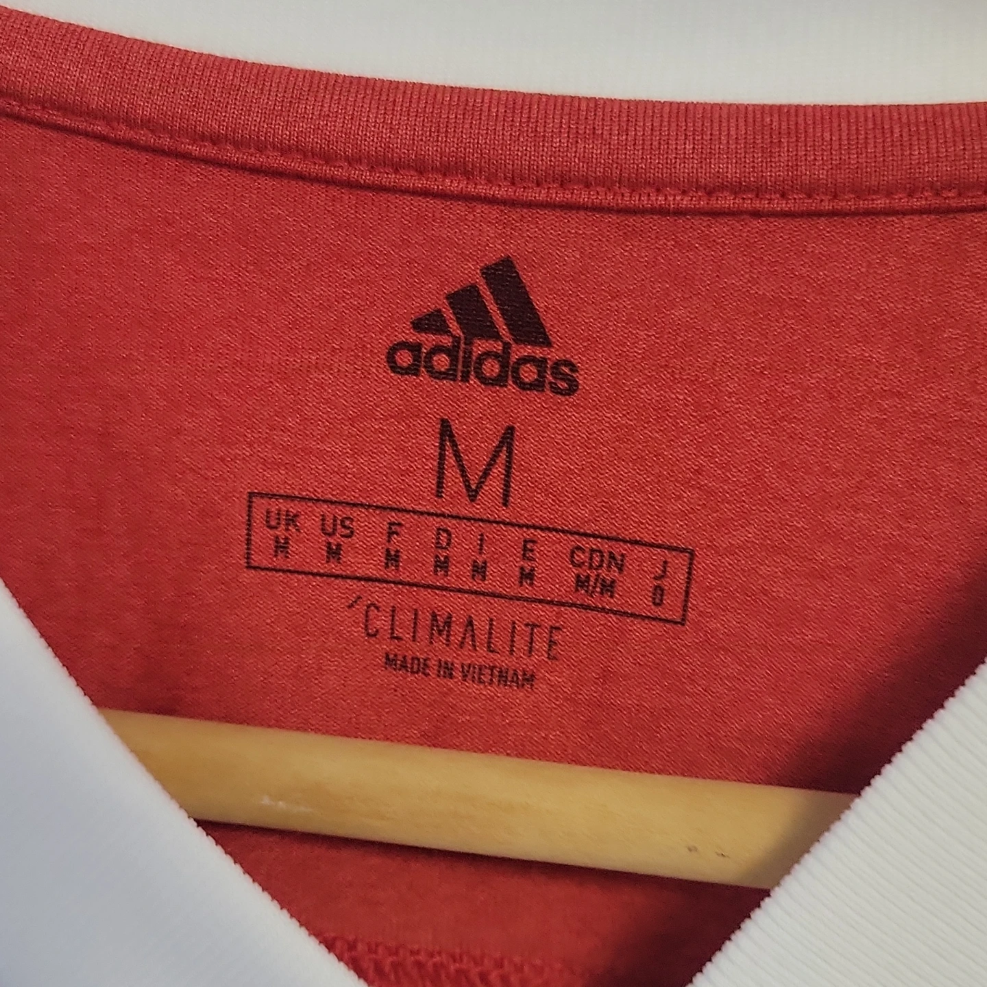 Adidas Climalite Soccer Jersey - White/Red - Size M - photo 4