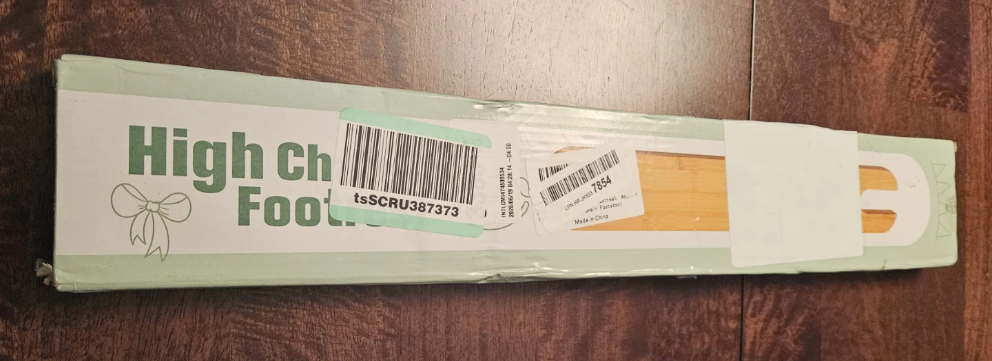 Brand New Bamboo High Chair Footrest – Factory Sealed - photo 2