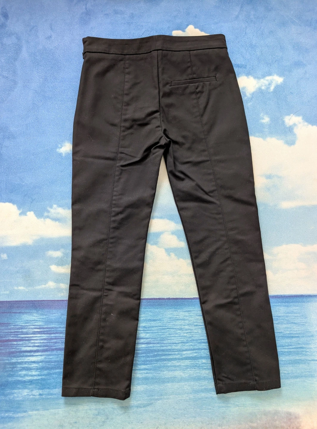 Mango Black Tailored Slim Dress Pants, XS, Size 2 - photo 3