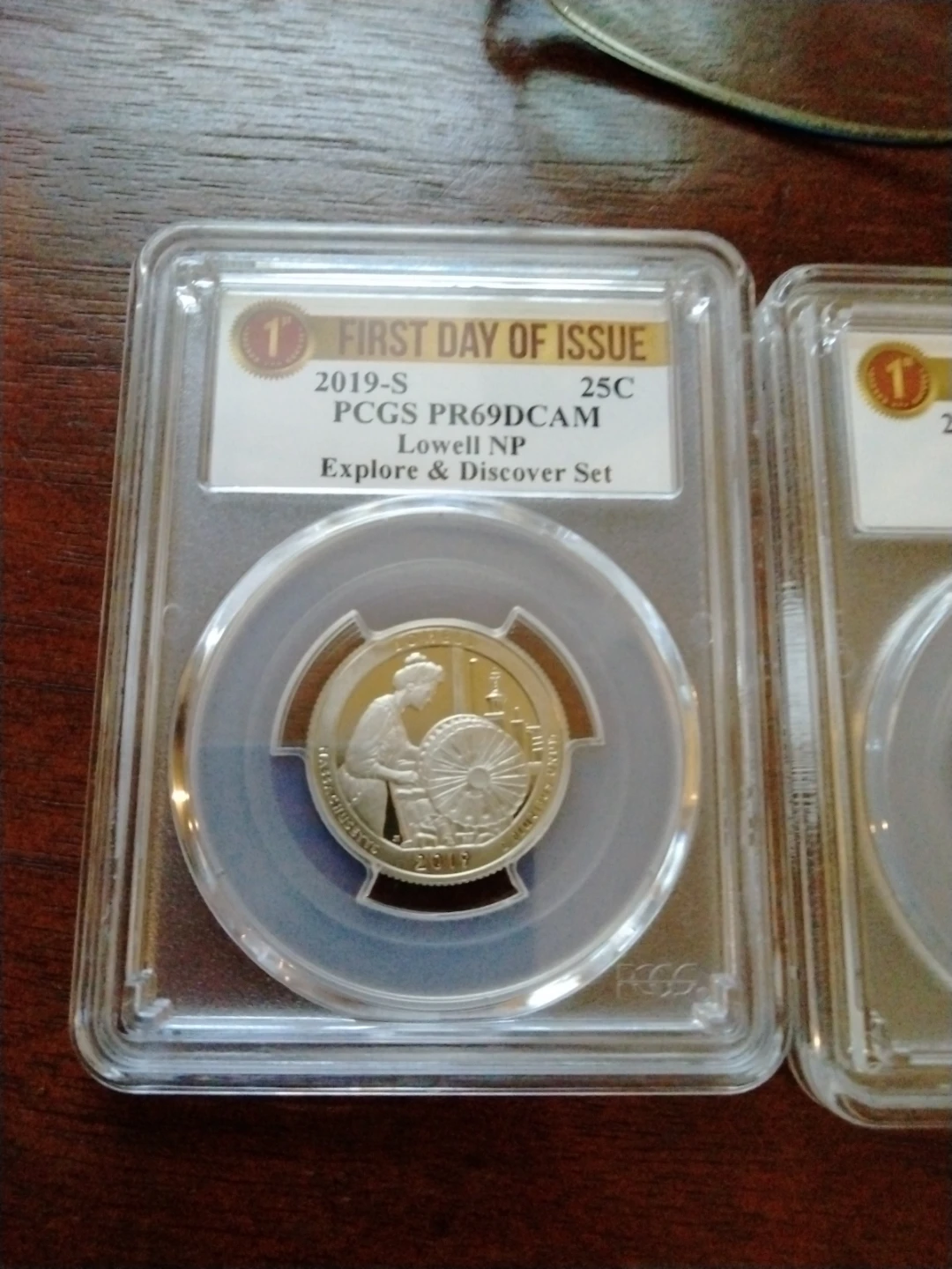 2019-S Lowell NP Quarter PCGS PR69DCAM First Day of Issue - photo 5
