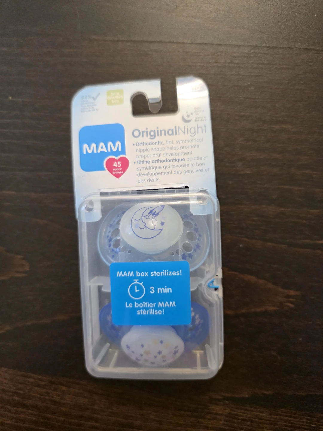 MAM Original Night Orthodontic Pacifiers - 0-6 Months