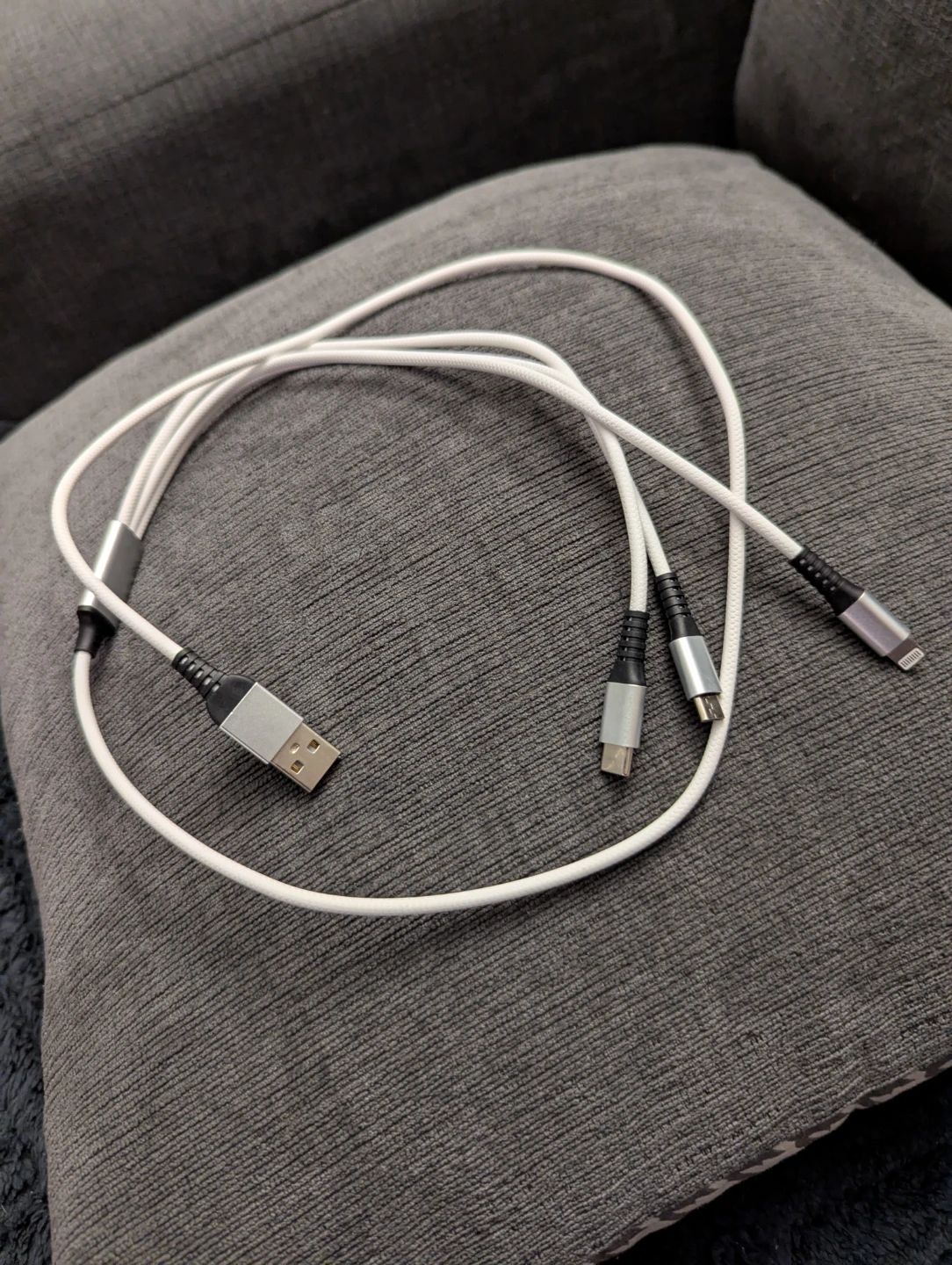 3 in 1 Braided USB Charging Cable