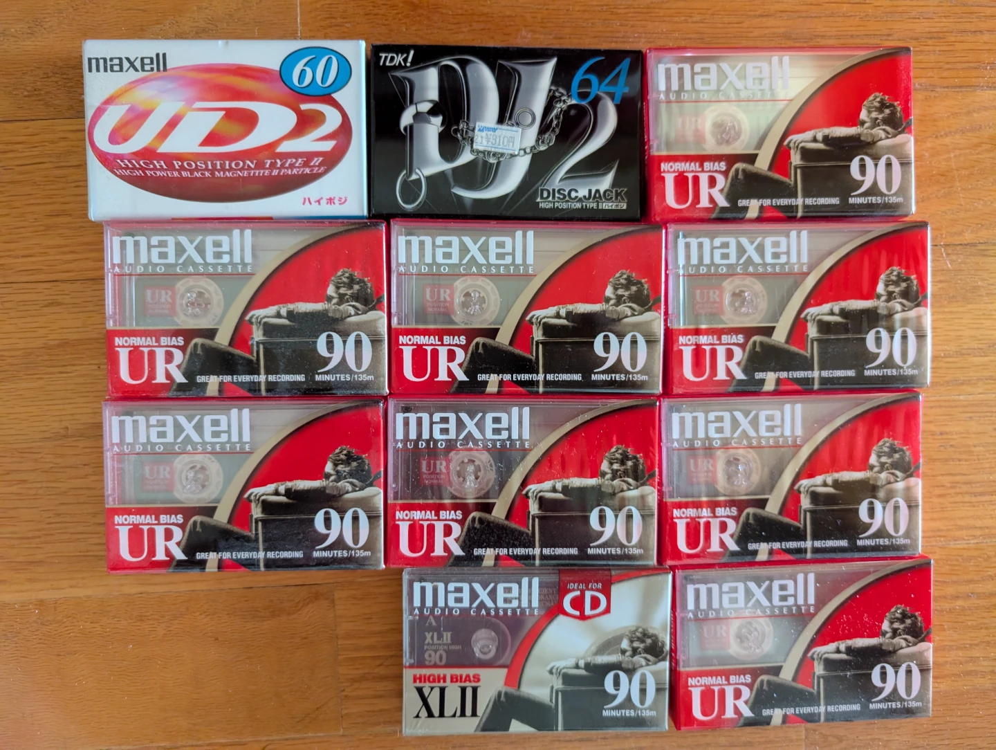 Blank cassette tapes