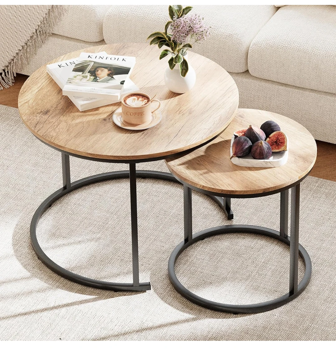 Set of 2 Nesting Coffee Tables - photo 4
