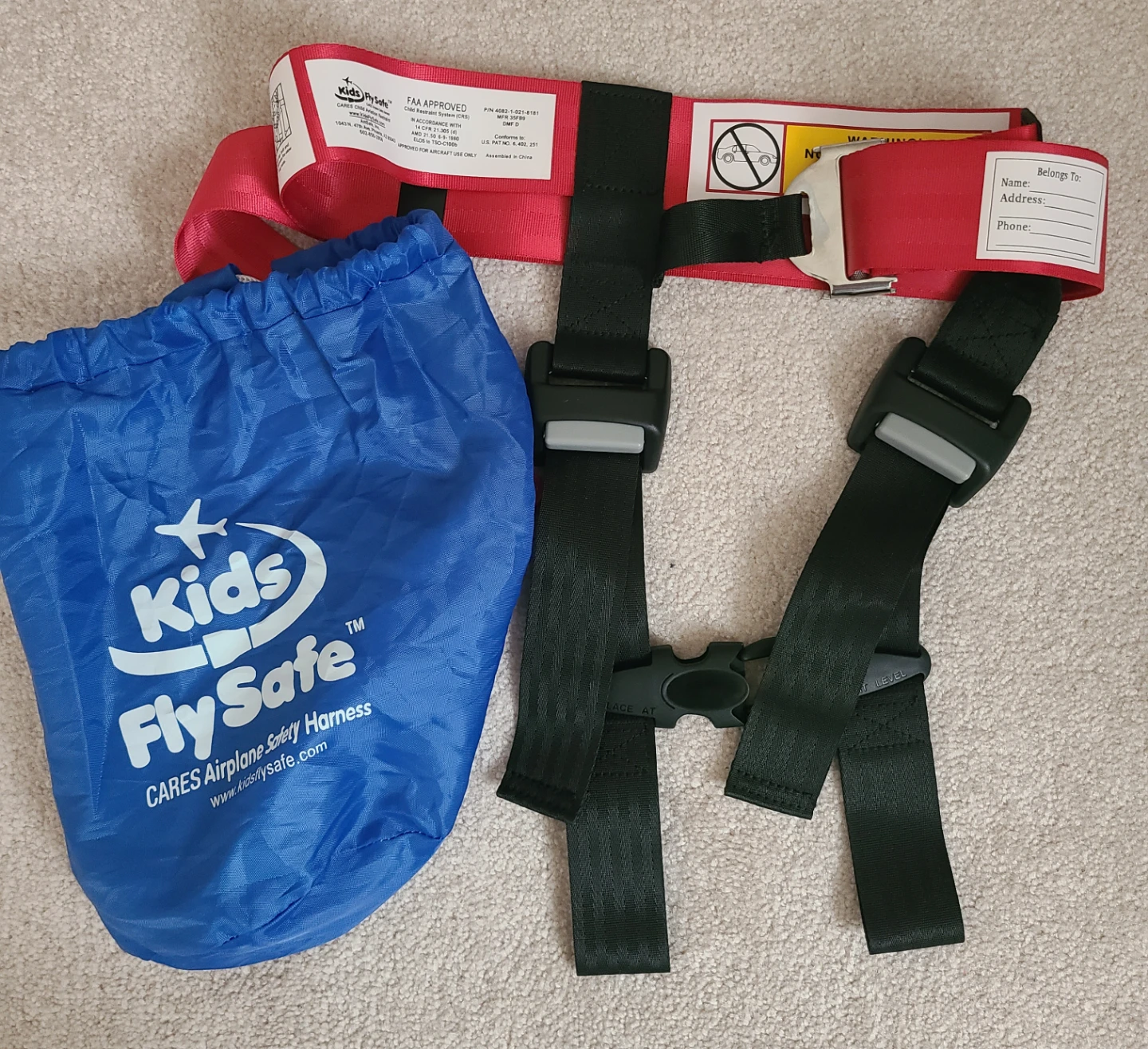 Official Kids Airplane Travel Harness (CARES™)