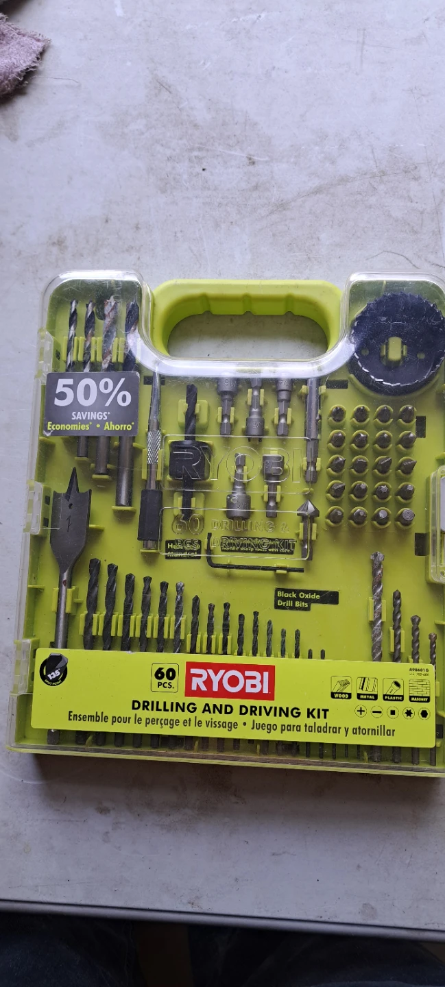 RYOBI 60 Piece Drilling and Driving Kit