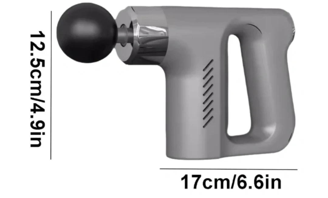 Black Massage Gun with USB-C Charging - photo 2