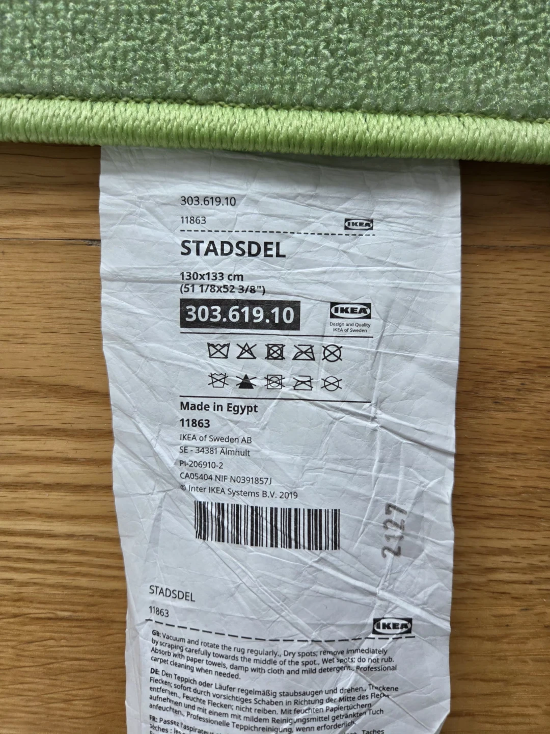 IKEA STADSDELL Play Mat Rug 130x133 cm - photo 4