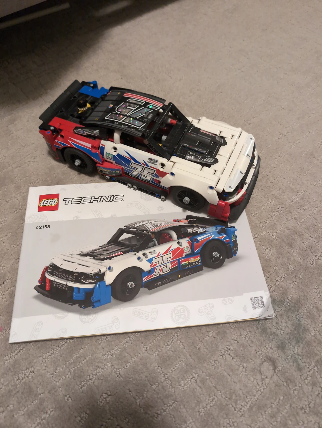 LEGO Technic 42153 Chevrolet Camaro ZL1 with manual