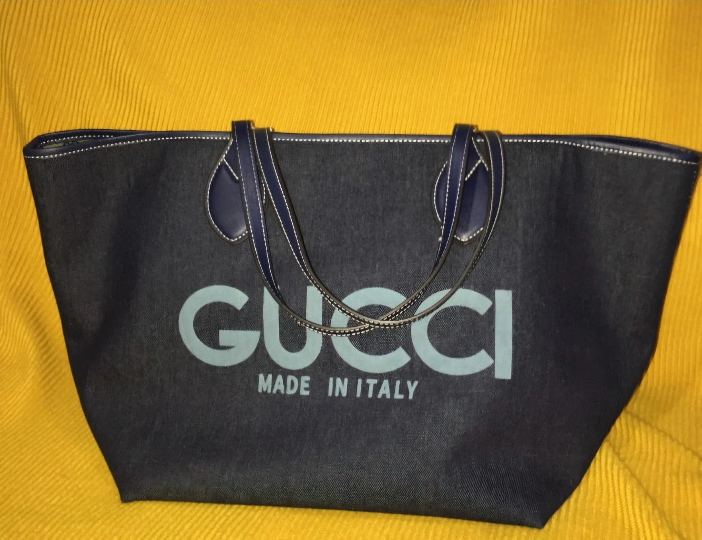 Gucci Denim Tote Bag - Made in Italy