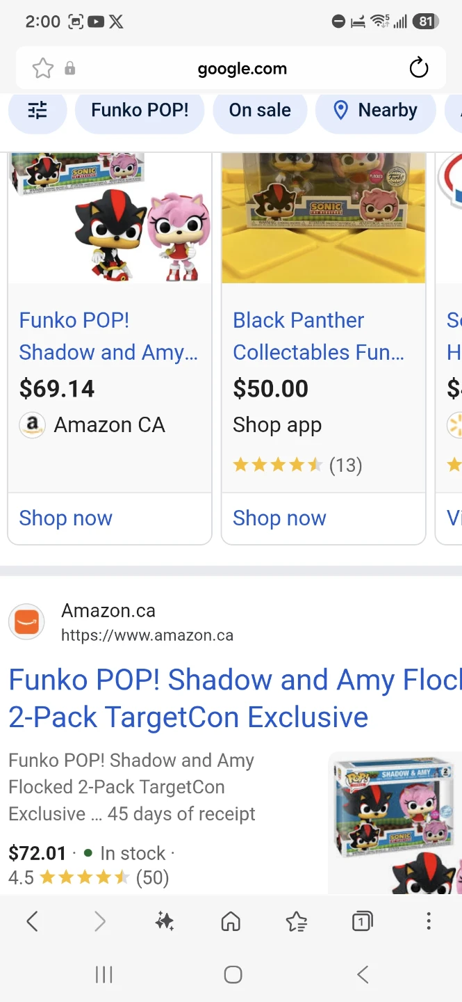 Funko POP! Games: Shadow & Amy [Flocked] - photo 3