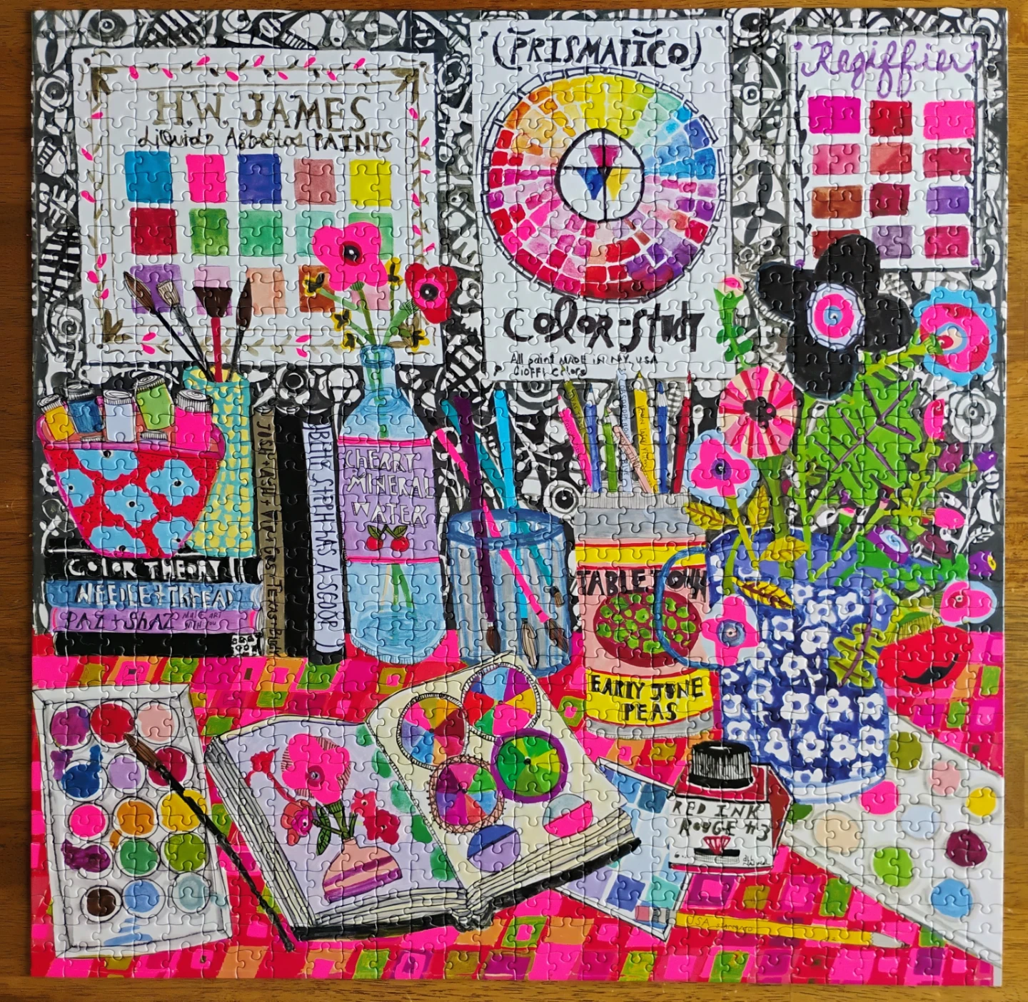 1000 Piece "Color Study" Artist Studio Puzzle - photo 2