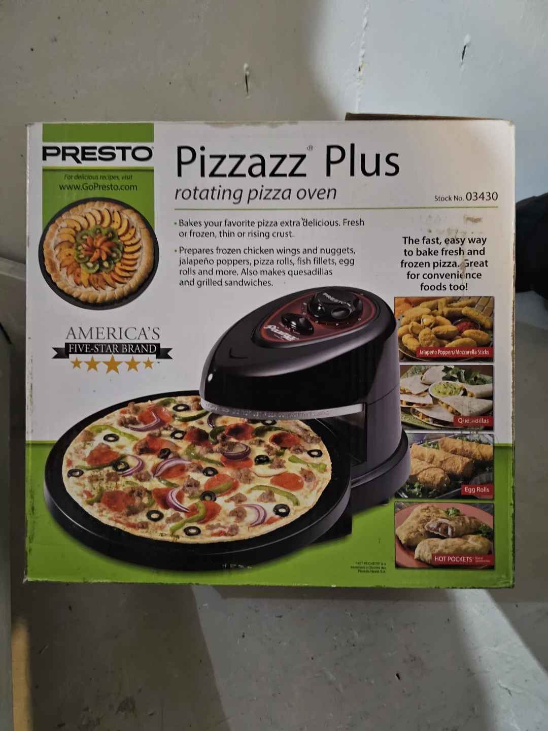 Presto Pizzazz Plus Rotating Pizza Oven