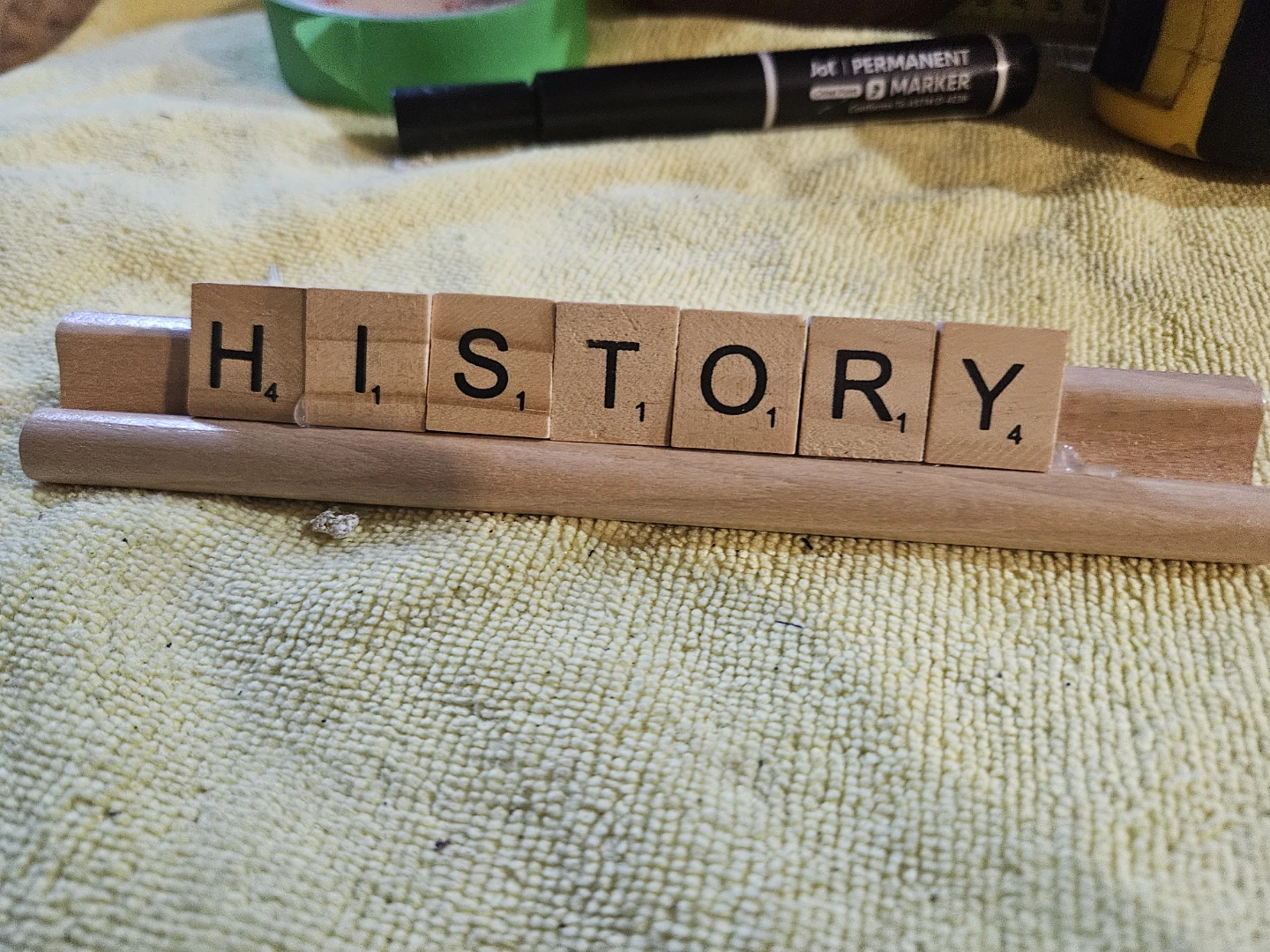 Wooden 'History' Tile Holder - photo 2