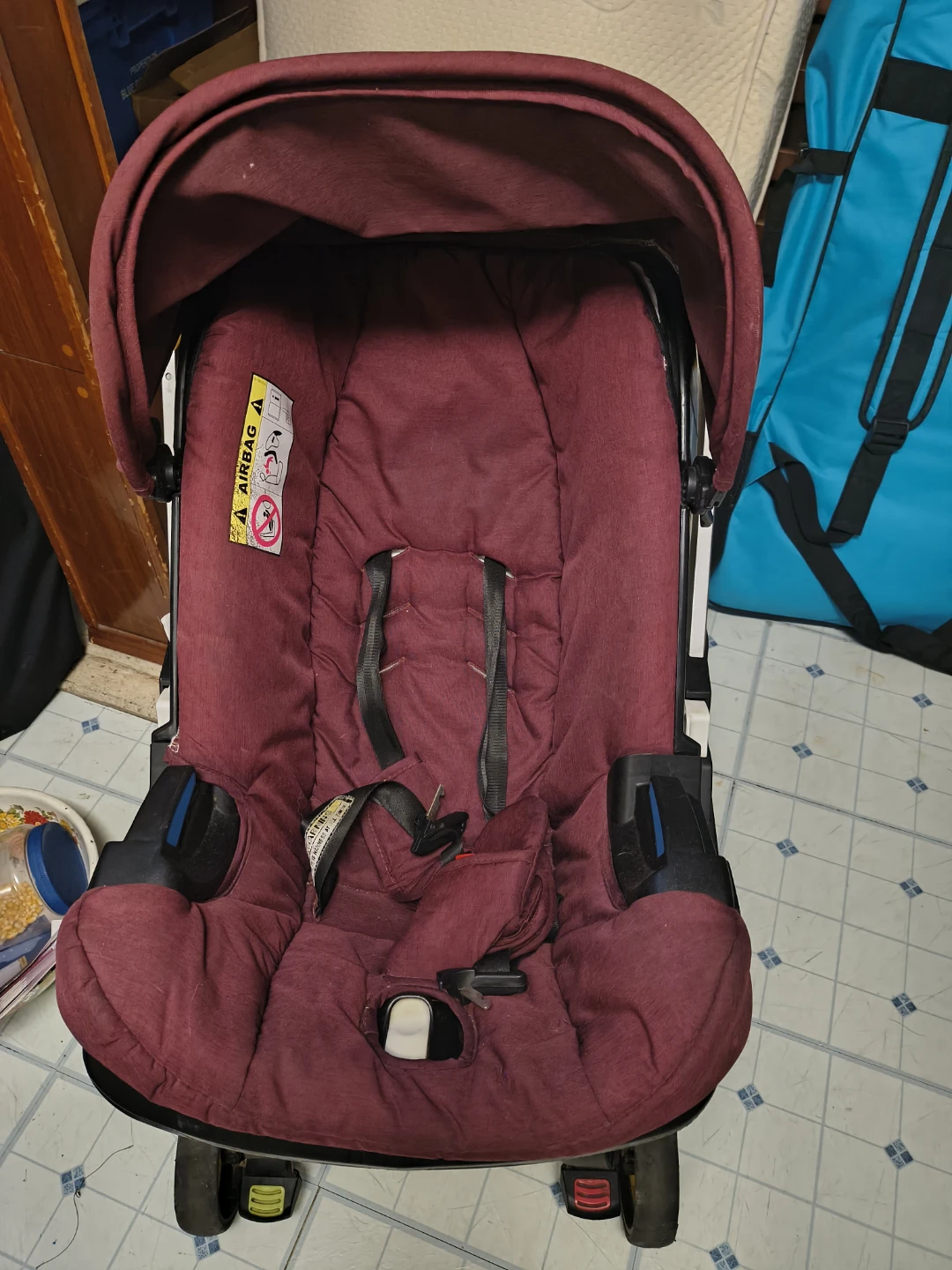 Doona Infant Car Seat & Stroller - Burgundy