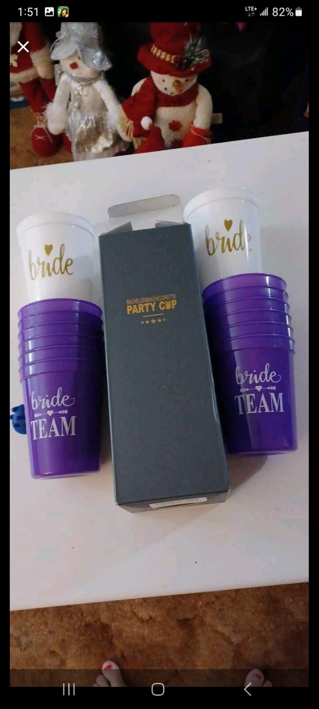 Bride Tribe Party Cups Set