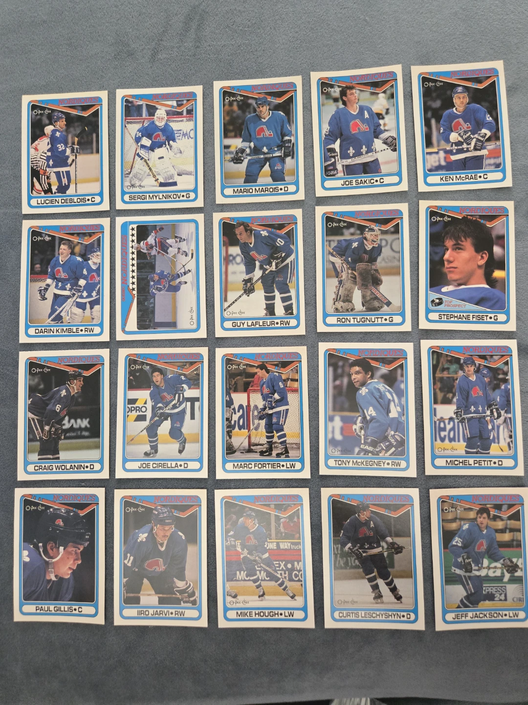 Nordiques hockey cards