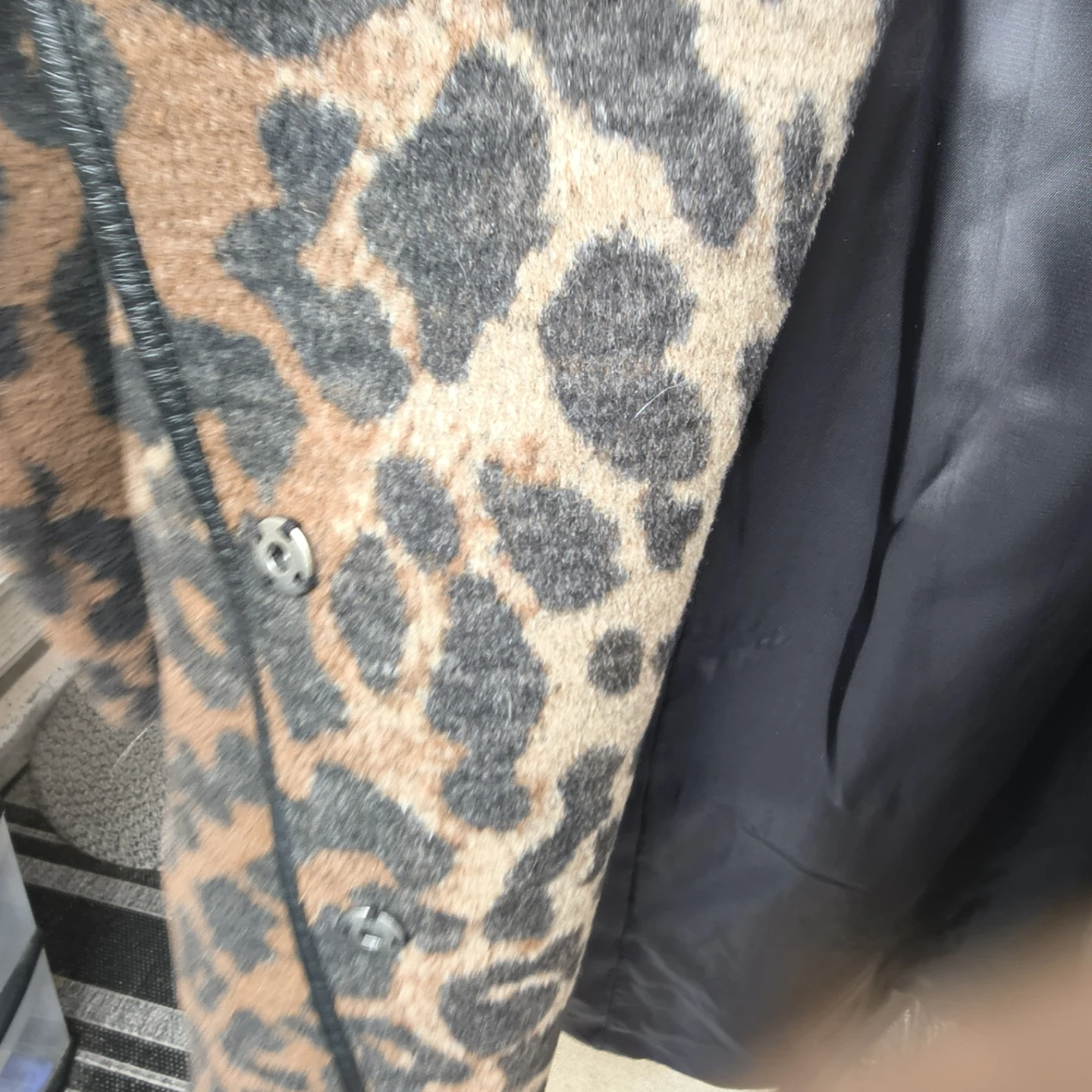 b.young Leopard Print Coat - Size 36 - photo 2