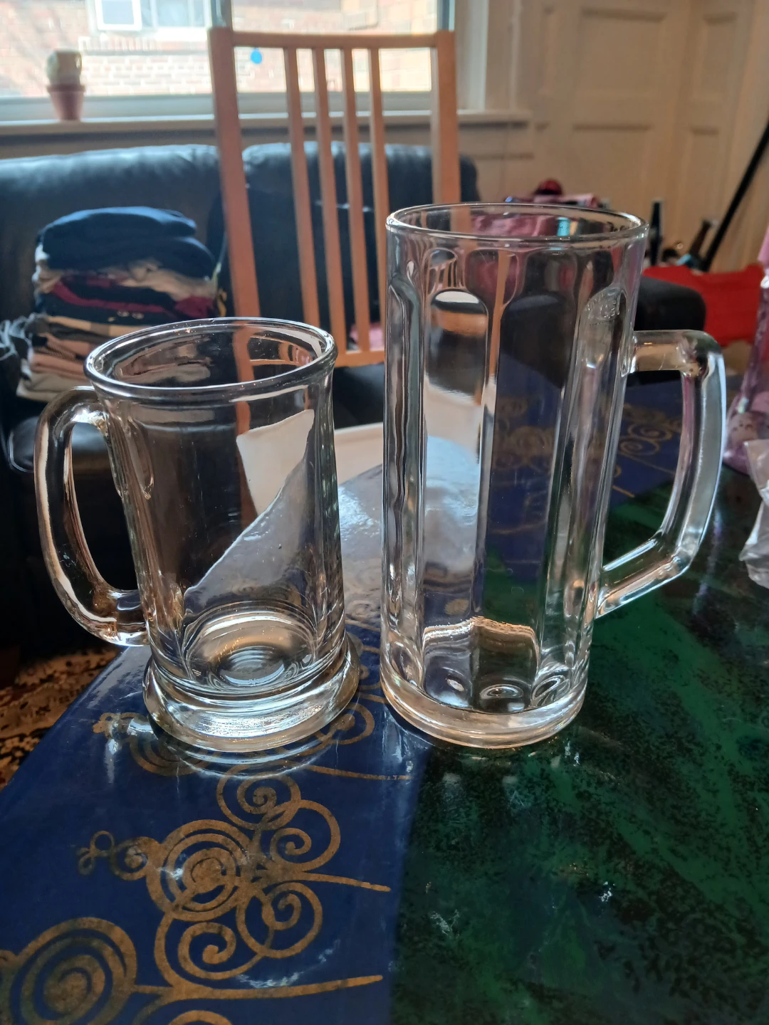 Glass beer steins