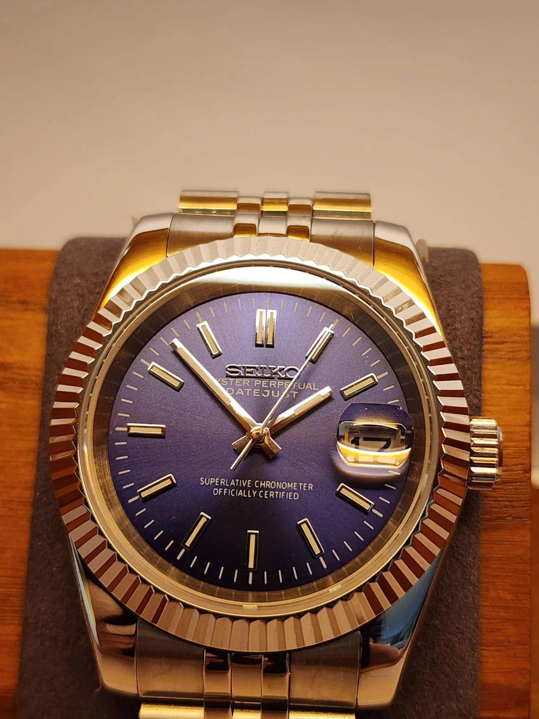 Seiko - Custom Datejust Watch NH35 Automatic Movement
