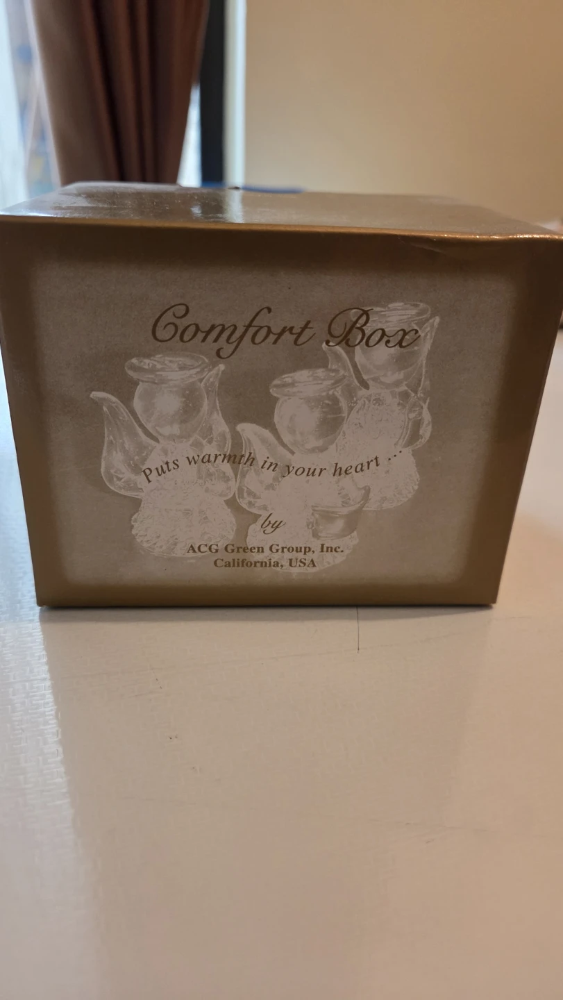 ACG Green Group Comfort Box with Glass Angels