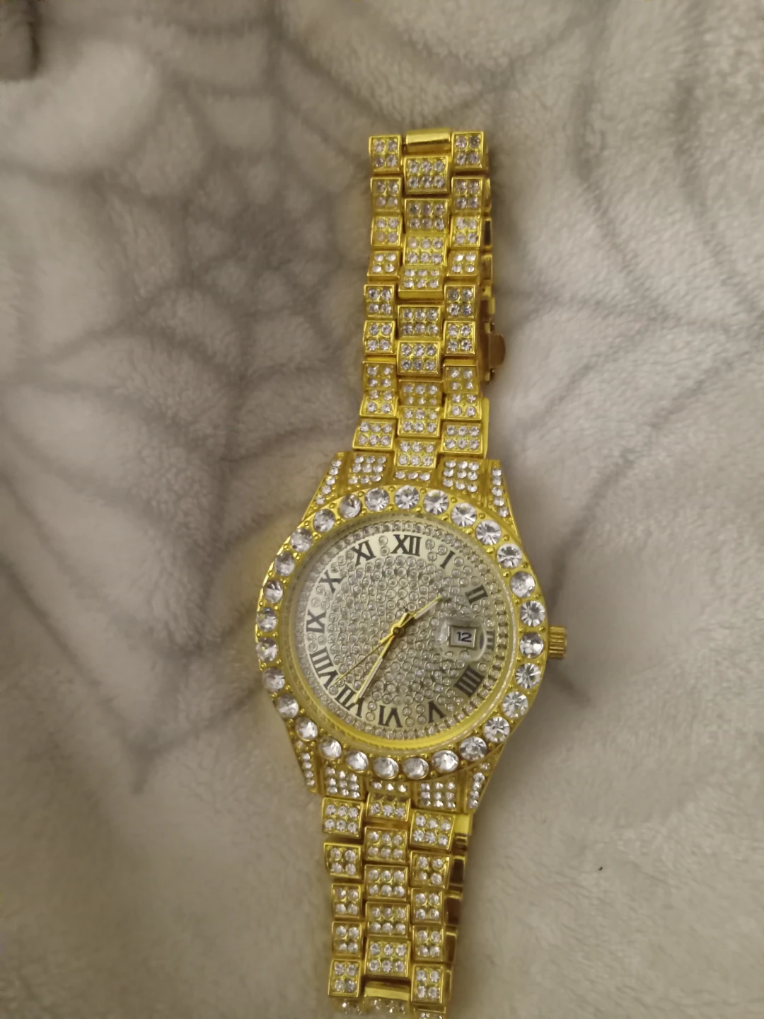 Gold-tone Rhinestone Watch
