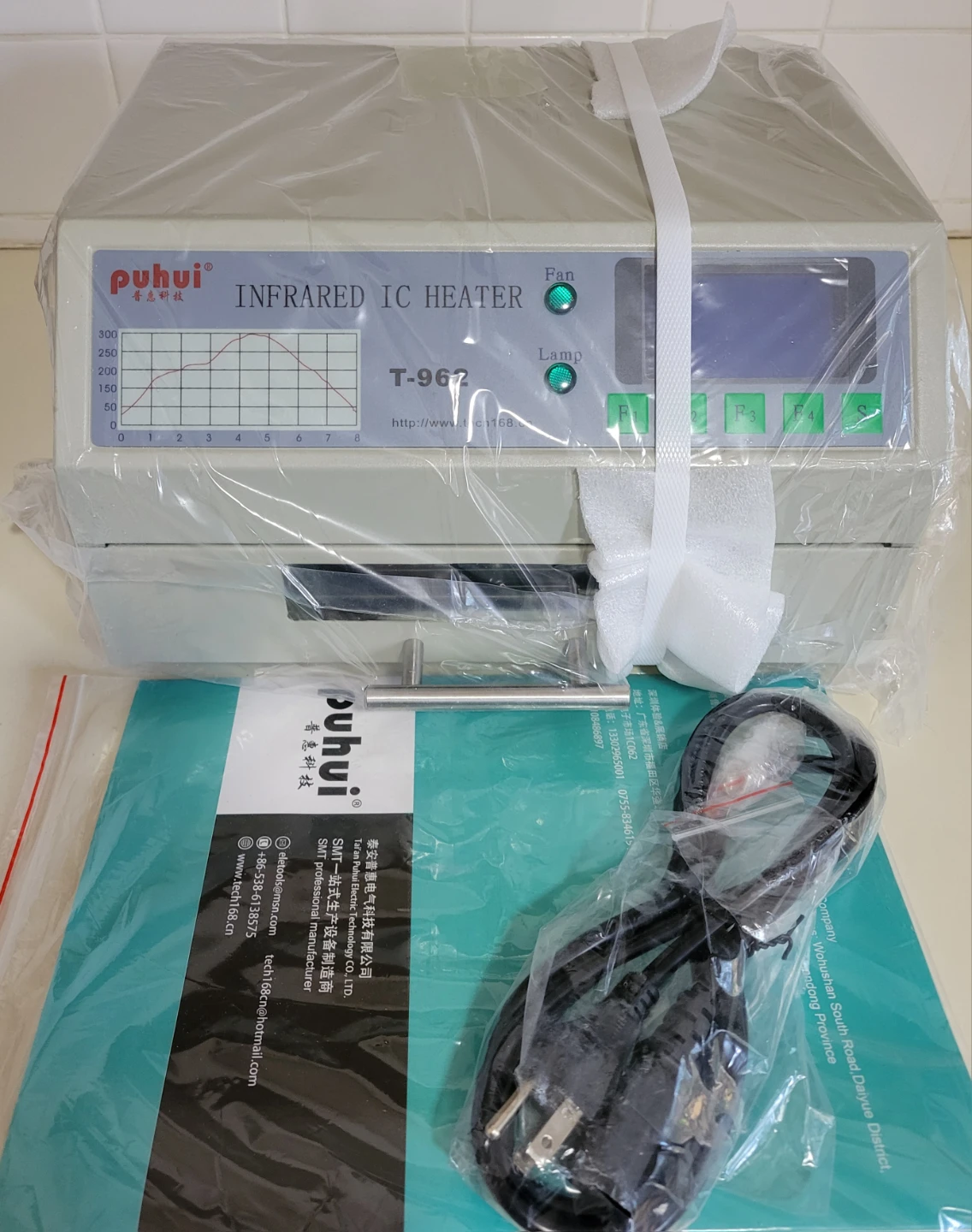 Puhui T-962 Infrared IC Heater Desktop Reflow Oven NEW - photo 2